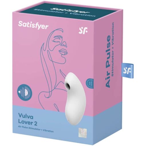 SATISFYER - VULVA LOVER 2 ESTIMULADOR Y VIBRADOR BLANCO - Imagen 4