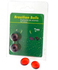 TALOKA - BRAZILIAN BALLS GEL ÍNTIMO FRESA & CHOCOLATE 2 BOLAS