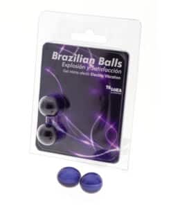 TALOKA - BRAZILIAN BALLS GEL EXCITANTE EFECTO VIBRACIÓN ELÉCTRICA 2 BOLAS