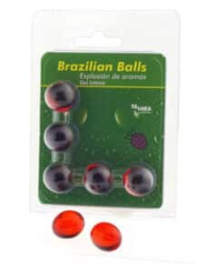 TALOKA - BRAZILIAN BALLS GEL ÍNTIMO FRESA 5 BOLAS