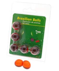 TALOKA - BRAZILIAN BALLS GEL ÍNTIMO FRESA & CEREZA 5 BOLAS