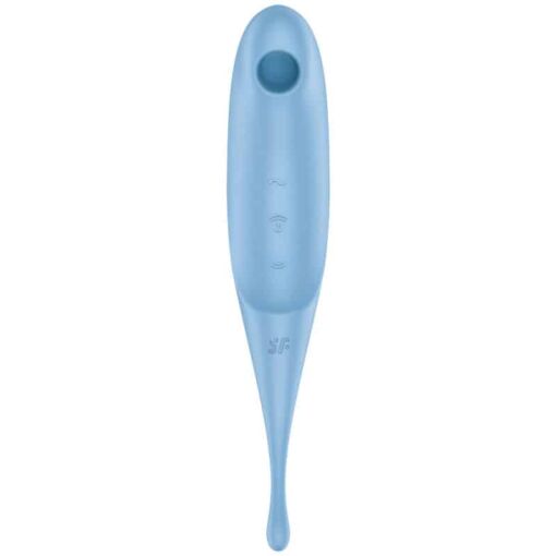 SATISFYER - TWIRLING PRO ESTIMULADOR Y VIBRADOR AZUL - Imagen 2
