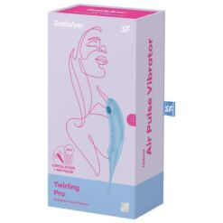 SATISFYER - TWIRLING PRO ESTIMULADOR Y VIBRADOR AZUL - piKanteo | Despierta tu lado más piKante