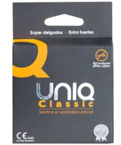 UNIQ - CLASSIC PRESERVATIVOS SIN LATEX 3 UNIDADES