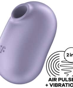SATISFYER - PRO TO GO 2 ESTIMULADOR Y VIBRADOR DOBLE VIOLETA