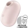 SATISFYER - PRO TO GO 2 ESTIMULADOR Y VIBRADOR DOBLE BEIGE - piKanteo | Despierta tu lado más piKante