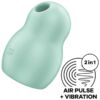 SATISFYER - PRO TO GO 1 ESTIMULADOR Y VIBRADOR DOBLE VERDE - piKanteo | Despierta tu lado más piKante