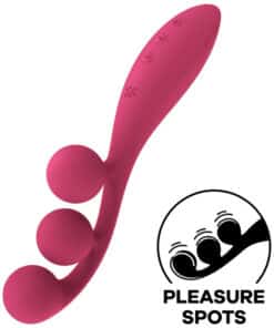 SATISFYER - TRI BALL 1 MULTI VIBRADOR ROJO