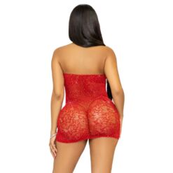 Alternative view of LEG AVENUE - MINI VESTIDO CON PEDRERÍA TALLA ÚNICA - ROJO