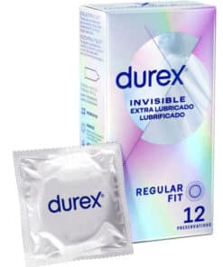 DUREX - INVISIBLE EXTRA LUBRICADO 12 UNIDADES