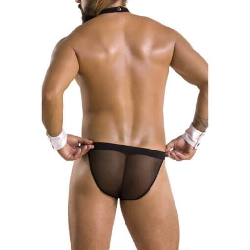 PASSION - 036 SLIP ALFROJO NEGRO L/XL - Imagen 4