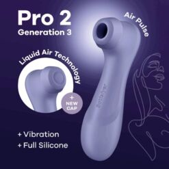 SATISFYER - PRO 2 GENERACIÓN 3 LIQUID AIR TECHNOLOGY LILA - piKanteo | Despierta tu lado más piKante