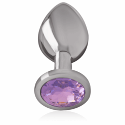 Alternative view of INTENSE - PLUG ANAL METAL ALUMINIO CON CRISTAL VIOLETA TALLA M