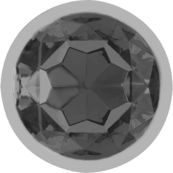 INTENSE - PLUG ANAL METAL ALUMINIO CON CRISTAL NEGRO TALLA L - piKanteo | Despierta tu lado más piKante