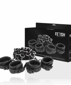 FETISH SUBMISSIVE - SET ATADURAS CAMA LUXURY CON FORRO DE NEOPRENO