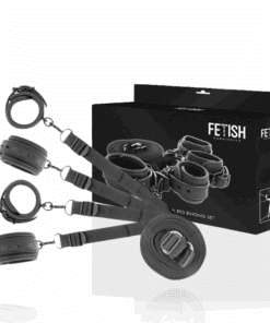 FETISH SUBMISSIVE - SET DE ESPOSAS Y ATADURAS CON FORRO DE NEOPRENO