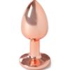 SECRETPLAY - METAL BUTT PLUG ORO ROSA TALLA S 7 CM - piKanteo | Despierta tu lado más piKante