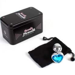 SECRETPLAY - METAL BUTT PLUG CORAZÓN AZUL TALLA S 7 CM - piKanteo | Despierta tu lado más piKante