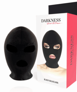 DARKNESS - BDSM MÁSCARA SUMISIÓN BOCA Y OJOS NEGRO