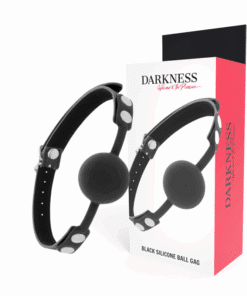 DARKNESS - MORDAZA SILICONA NEGRO