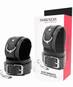 DARKNESS - ESPOSAS AJUSTABLES NEGRO CON DOBLE CINTA REFUERZO