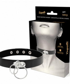 COQUETTE CHIC DESIRE - CHOKER CUERO VEGANO DOBLE ANILLA