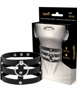 COQUETTE CHIC DESIRE - CHOKER CUERO VEGANO ESTILO FETISH
