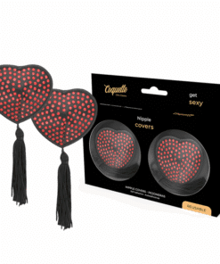 COQUETTE CHIC DESIRE - CUBRE PEZONES ROJO / NEGRO