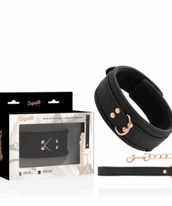 COQUETTE CHIC DESIRE - FANTASY COLLAR CUERO VEGANO CON CORREA Y FORRO DE NEOPRENO