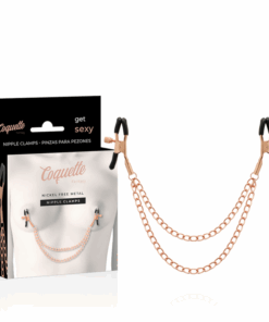COQUETTE CHIC DESIRE - FANTASY PINZAS METALICAS PEZONES CON CADENA