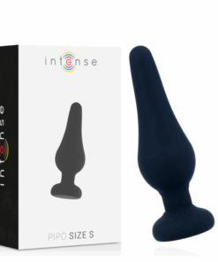 INTENSE - ANAL PLUG PIPO S SILICONE NEGRO 9.8 CM