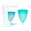 STERCUP - COPA MENSTRUAL FDA SILICONA AQUAMARINA - TALLA L - piKanteo | Despierta tu lado más piKante
