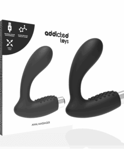 ADDICTED TOYS - VIBRADOR PROSTÁTICO RECARGABLE MODEL 5 - NEGRO