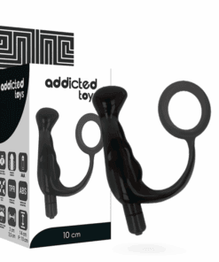 ADDICTED TOYS - VIBRADOR PROSTÁTICO NEGRO 10 CM