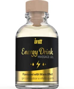 INTT MASSAGE & ORAL SEX - GEL DE MASAJE CON SABOR A BEBIDA ENERGETÍCA Y EFECTO CALOR