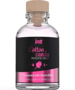 INTT MASSAGE & ORAL SEX - GEL DE MASAJE CON SABOR A ALGODÓN DE AZUCAR Y EFECTO CALOR