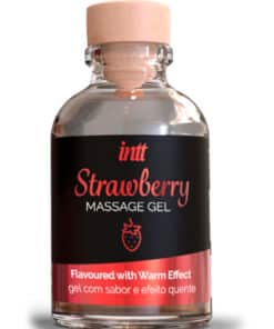 INTT MASSAGE & ORAL SEX - GEL DE MASAJE SABOR A FRESA EFECTO CALOR