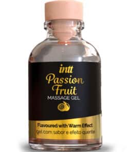 INTT MASSAGE & ORAL SEX - GEL DE MASAJE SABOR A FRUTA DE LA PASIÓN EFECTO CALOR