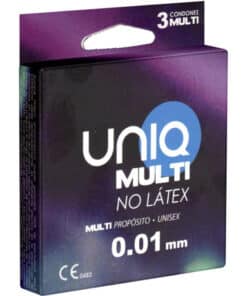 UNIQ - MULTI PRESERVATIVOS SIN LATEX 3 UNIDADES