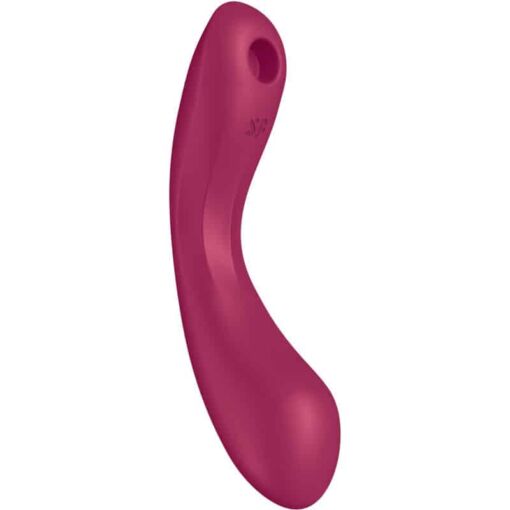 SATISFYER - CURVE TRINITY 1 AIR PULSE VIBRATION ROJO - Imagen 2