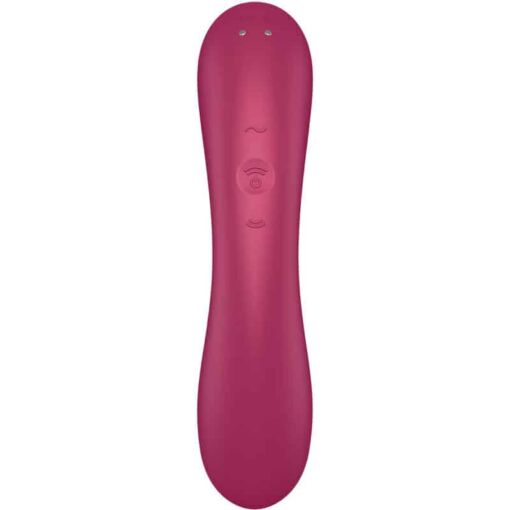 SATISFYER - CURVE TRINITY 1 AIR PULSE VIBRATION ROJO - Imagen 6
