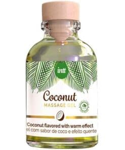 INTT - GEL DE MASAJE VEGANO CON SABOR A COCO Y EFECTO CALOR