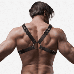 FETISH SUBMISSIVE ATTITUDE - ARNÉS ECOPIEL PECHO CRUZADO HOMBRE - piKanteo | Despierta tu lado más piKante