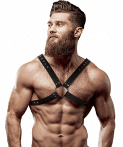 FETISH SUBMISSIVE ATTITUDE - ARNÉS ECOPIEL PECHO CRUZADO HOMBRE