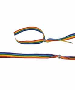 PRIDE - PULSERA BOLITA PLATEADA BANDERA LGBT