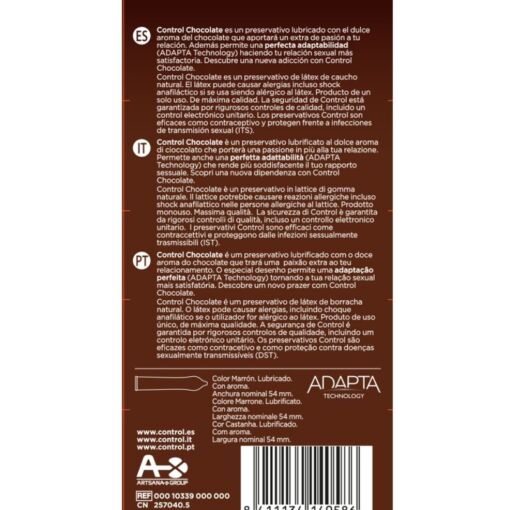 CONTROL - CHOCOLATE PRESERVATIVOS 12 UNIDADES - Imagen 2