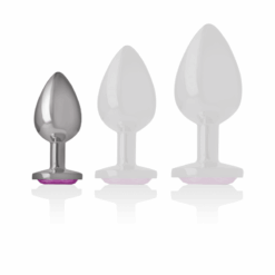 INTENSE - PLUG ANAL METAL ALUMINIO CORAZÓN ROSA TALLA S - piKanteo | Despierta tu lado más piKante