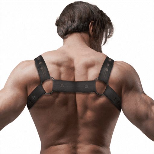 FETISH SUBMISSIVE ATTITUDE - ARNÉS DEPORTIVO AJUSTABLE NEOPRENO PECHO HOMBRE - Imagen 3