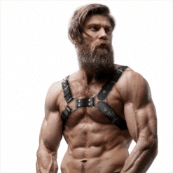 FETISH SUBMISSIVE ATTITUDE - ARNÉS BULLDOG AJUSTABLE ECOPIEL PECHO HOMBRE - piKanteo | Despierta tu lado más piKante