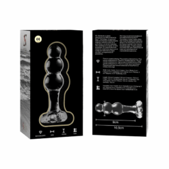 NEBULA SERIES BY IBIZA - MODELO 1 PLUG CRISTAL TRANSPARENTE 10.5 CM -O- 3 CM - piKanteo | Despierta tu lado más piKante